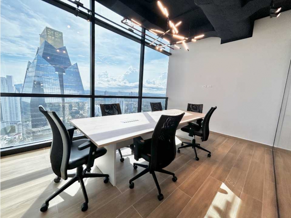 ALQUILO EXCLUSIVA OFICINA EN FINANCIAL CENTER CALLE 50 AMOBLADA
