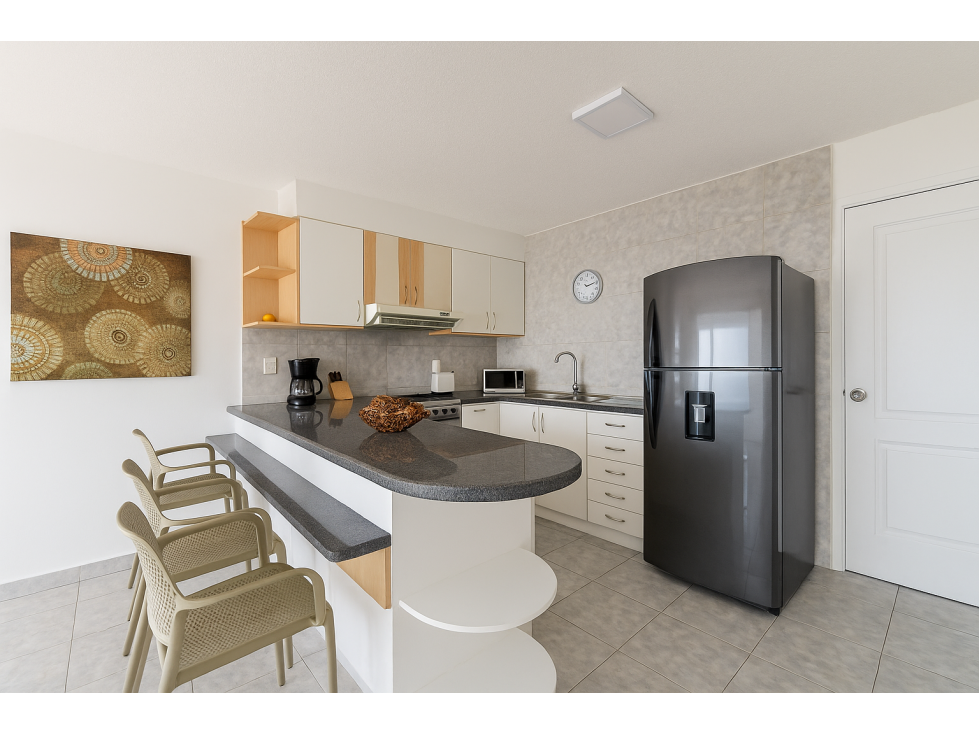 Suite amoblada de 58 m² con vista al mar en Manta