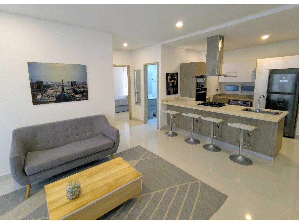 AMOBLADO EXCLUSIVO, 2 ALCOBAS, POR MESES, VILLA SANTOS — foto 5
