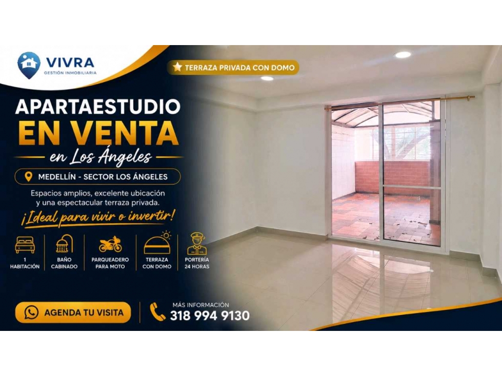 Aparta estudio en venta
