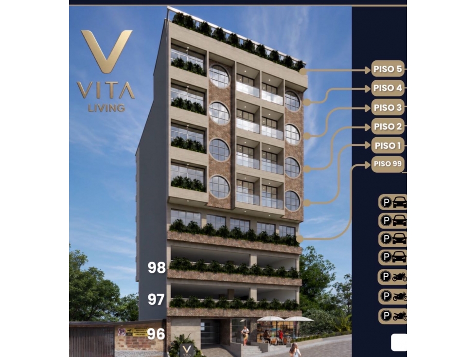 Apartaestudio 201 tipoA proyecto Vitaliving Caldas - 1