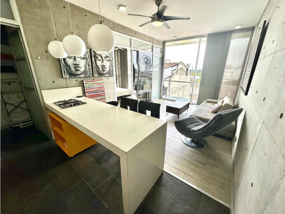 Apartaestudio amoblado en alquiler en Ciudad Jardín J.C