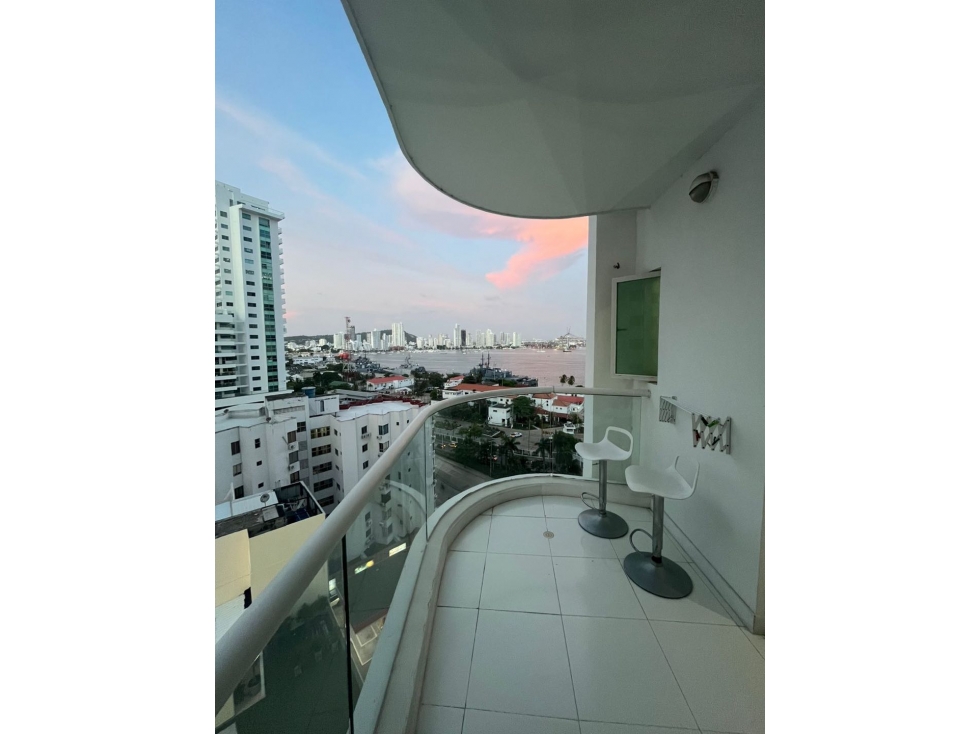 APARTAESTUDIO AMOBLADO EN ARRIENDO EN BOCAGRANDE - CARTAGENA
