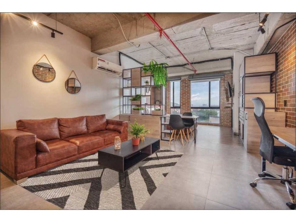 Apartaestudio amoblado en Laureles/ Medellín- Larga estancia