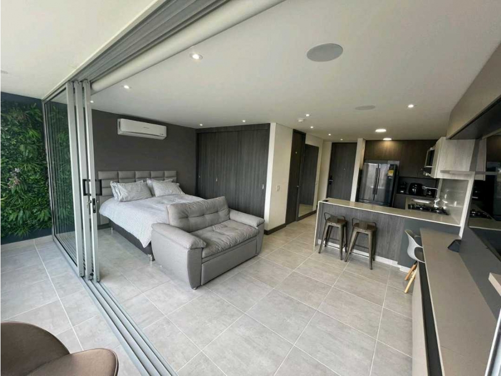 APARTAESTUDIO AMOBLADO EN VENTA EL POBLADO CIUDAD DEL RIO (T)