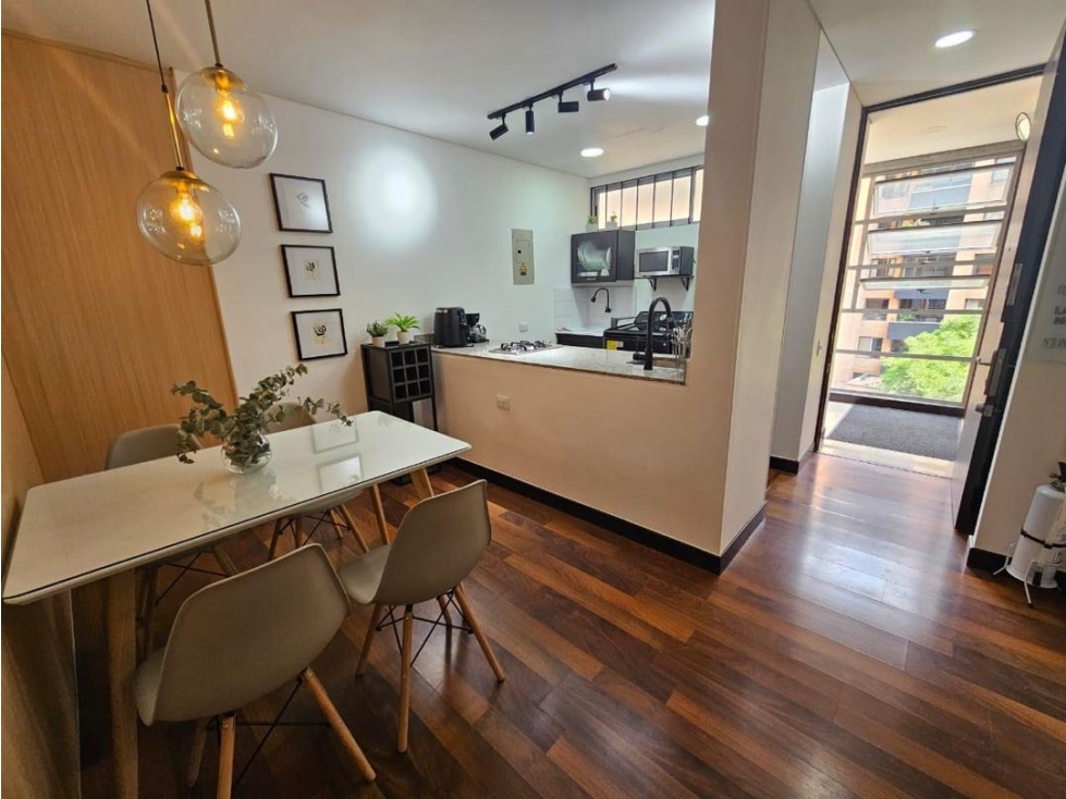 apartaestudio amoblado en venta en el poblado