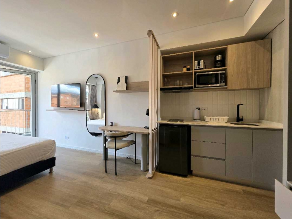 Apartaestudio tipo Loft amoblado para renta diaria en Laureles — foto 6