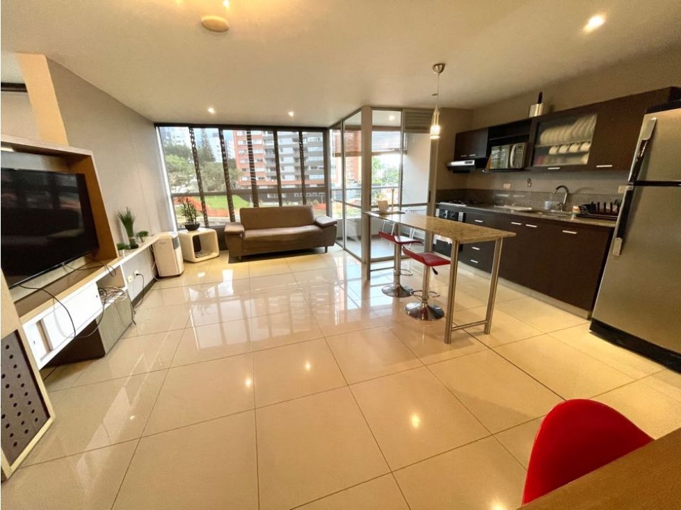 Apartaestudio amplió en unidad cerrada sector Santa Fe, poblado — foto 2