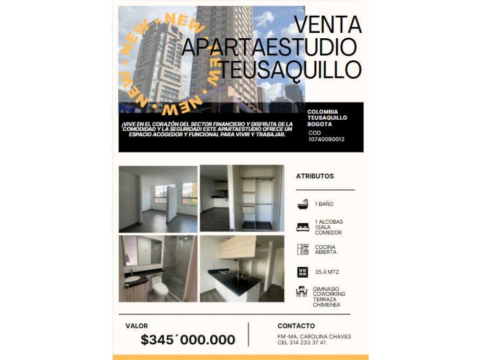 APARTAESTUDIO EN VENTA TEUSAQUILLO — foto 2