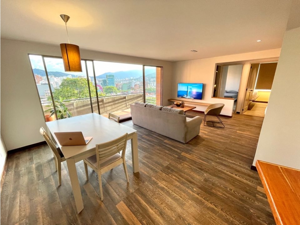 Apartamento amoblado 2 habitaciones poblado Lalinde moderno