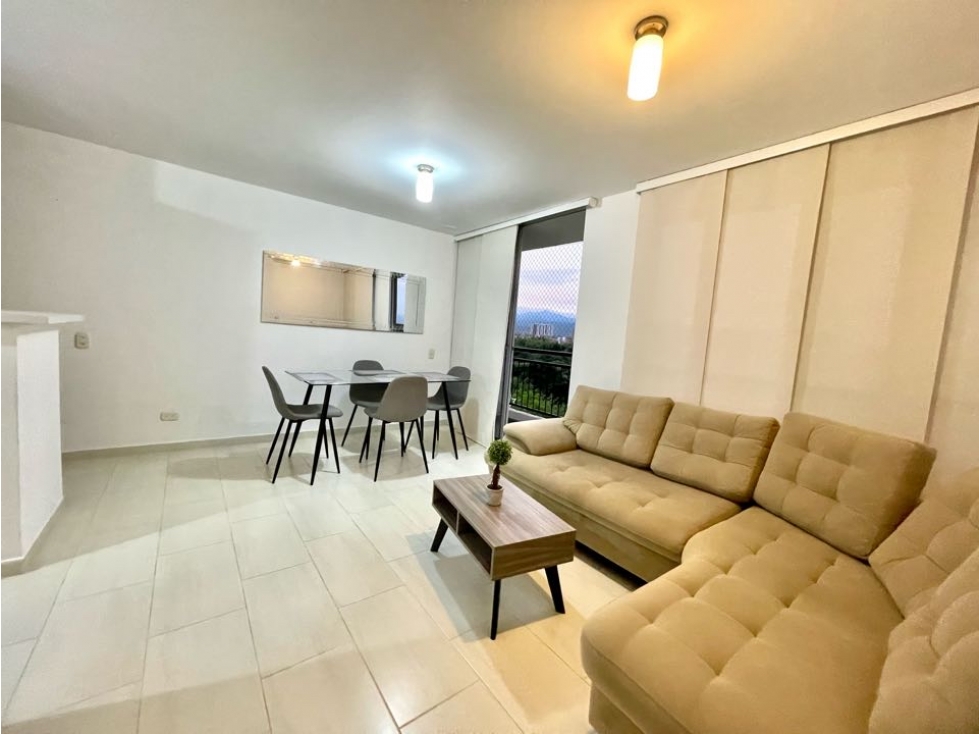 Apartamento amoblado en alquiler en Bochalema -Cali