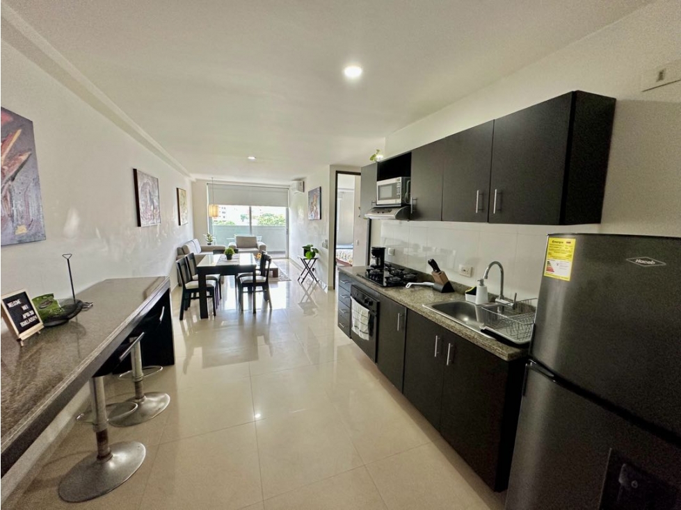 Apartamento amoblado en alquiler, Sector Buenavista. — foto 3