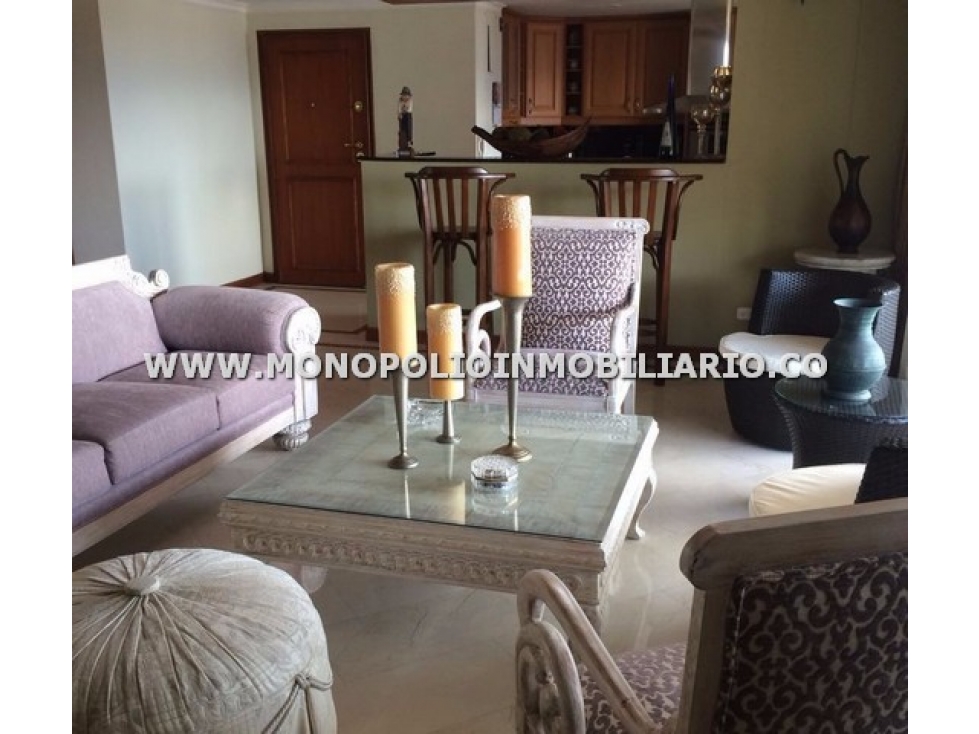 APARTAMENTO AMOBLADO EN ARRIENDO - SECTOR EL TESORO COD: 4782