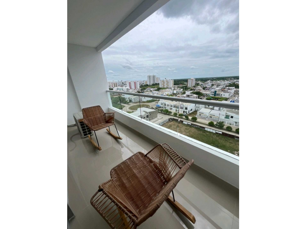 Apartamento amoblado en arriendo o venta en villa Nova