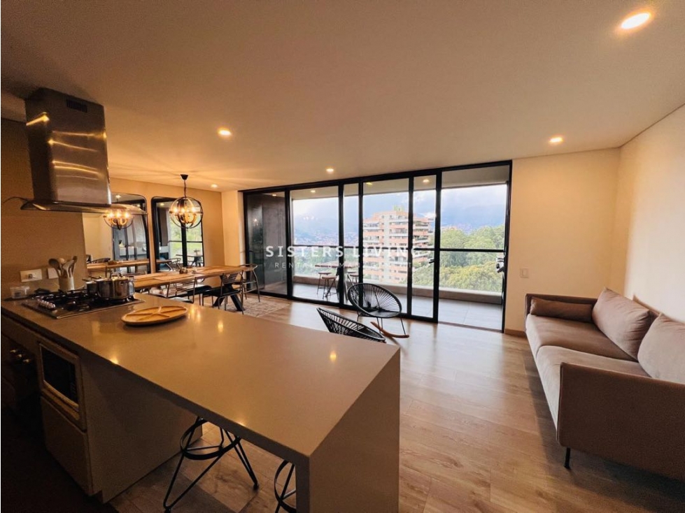 APARTAMENTO AMOBLADO EN ARRIENDO EN ALTOS DEL POBLADO — foto 2