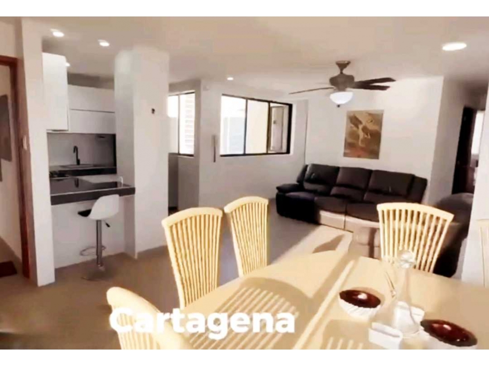 Apartamento amoblado en Bocagrande Cartagena- vista al mar
