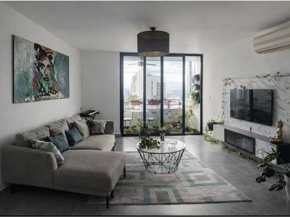 Apartamento Amoblado en Obarrio 3 Rec 156m2 PH Brisas $2,100