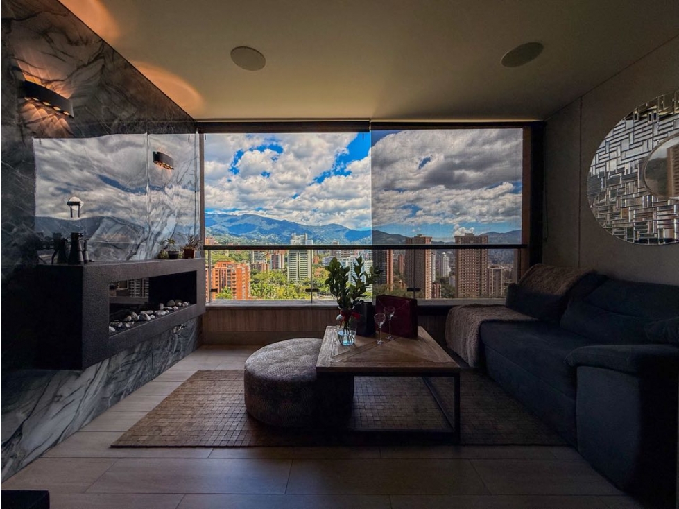 Apartamento amoblado en renta El Tesoro piso 17 con vista 2 hab — foto 5
