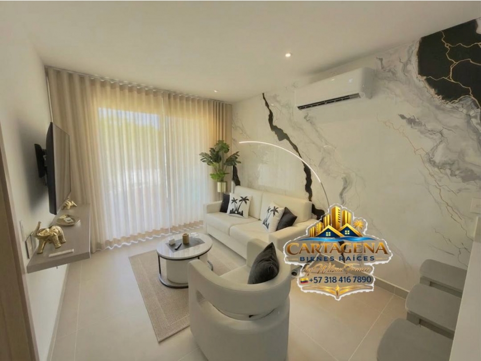 Apartamento Amoblado en Venta Acabados de Lujo, Baia Kristal Cartagena — foto 5