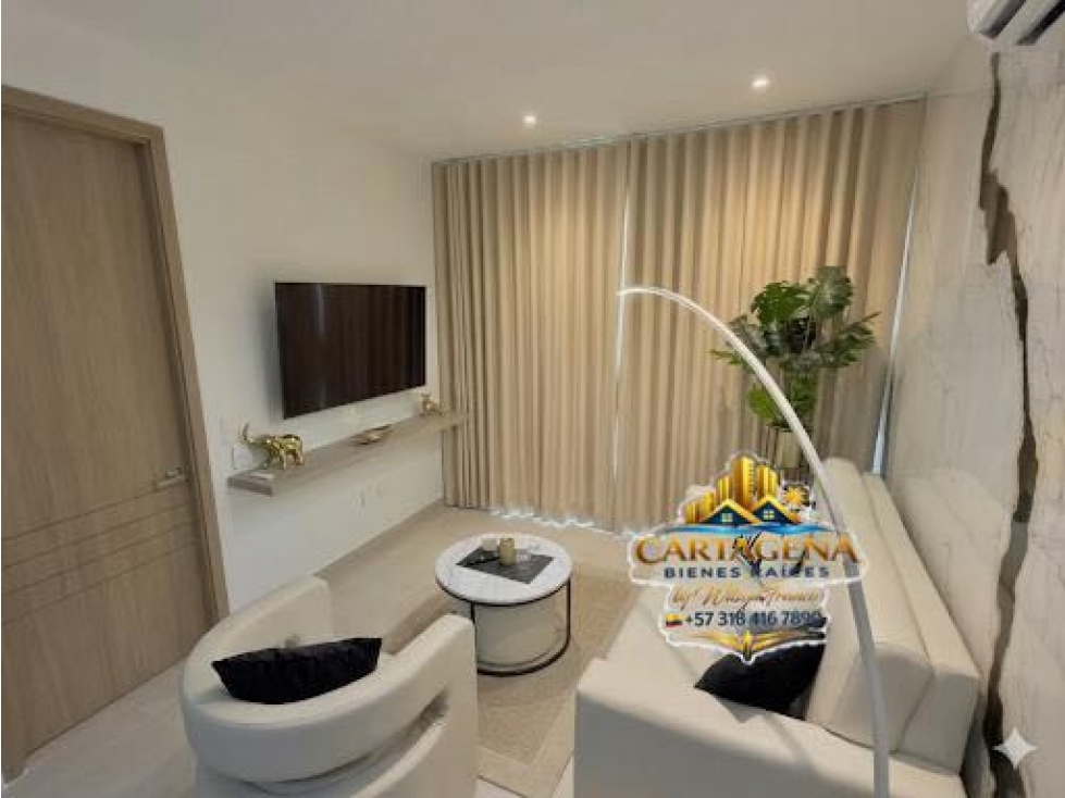 Apartamento Amoblado en Venta Acabados de Lujo, Baia Kristal Cartagena — foto 6