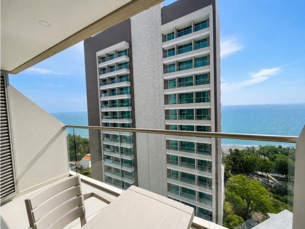 VENDO APARTAMENTO AMOBLADO EN SANTA MARTA CON VISTA AL MAR