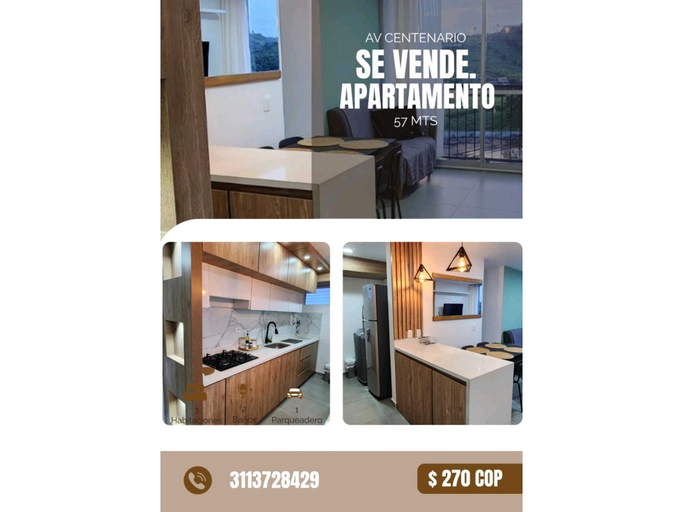APARTAMENTO AV CENTENARIO Norte de Armenia