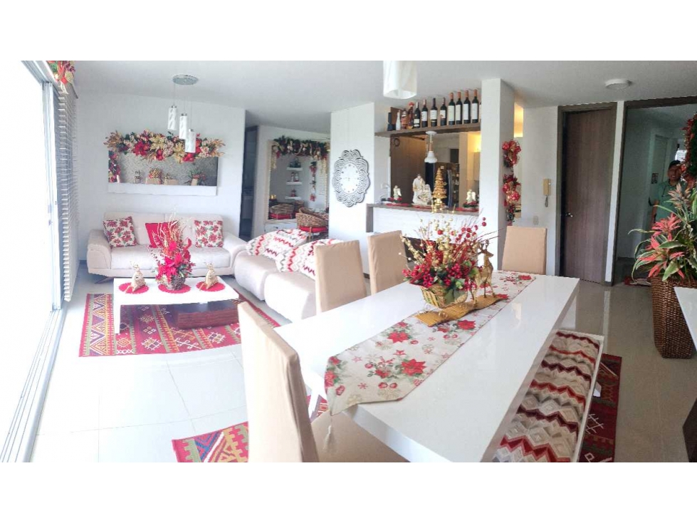 Apartamento con bella vista en Condominio Entre Lagos-Jamundí