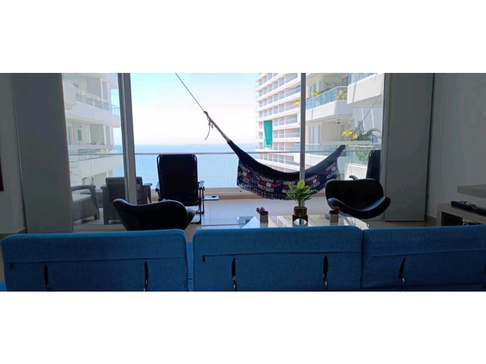 Apartamento con vista frontal al mar Pozos Colorados en Santa Marta — foto 3