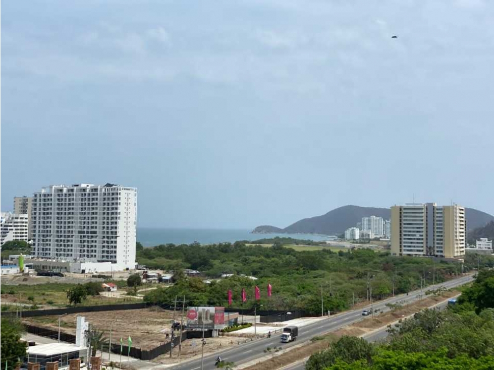 Apartamento con vista lateral al mar Santa Marta
