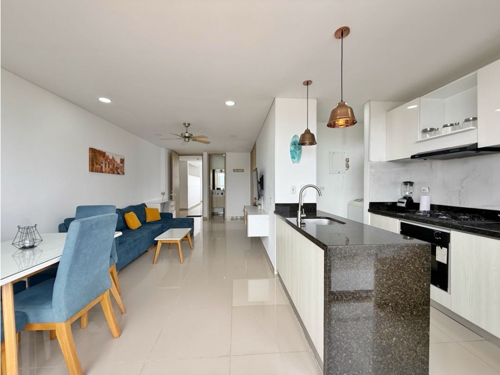 Apartamento de 2 alcobas en venta en CABRERO MARINA CLUB en Cartagena