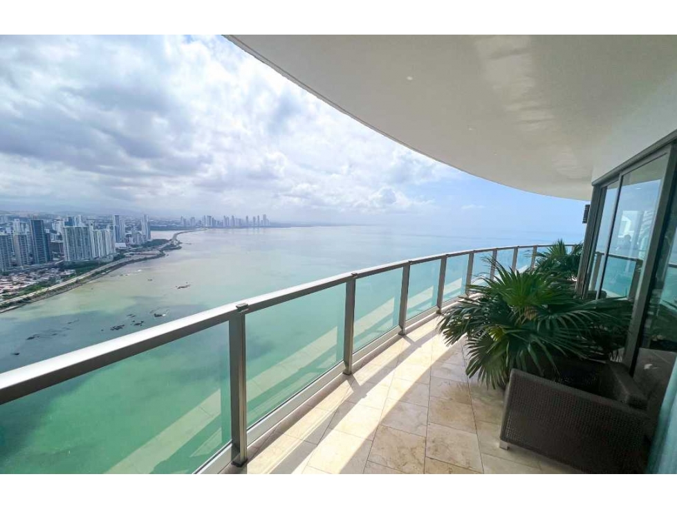 APARTAMENTO AMOBLADO EN PUNTA PACIFICA DE LUJO 3 RECAMARAS PH TRUMP