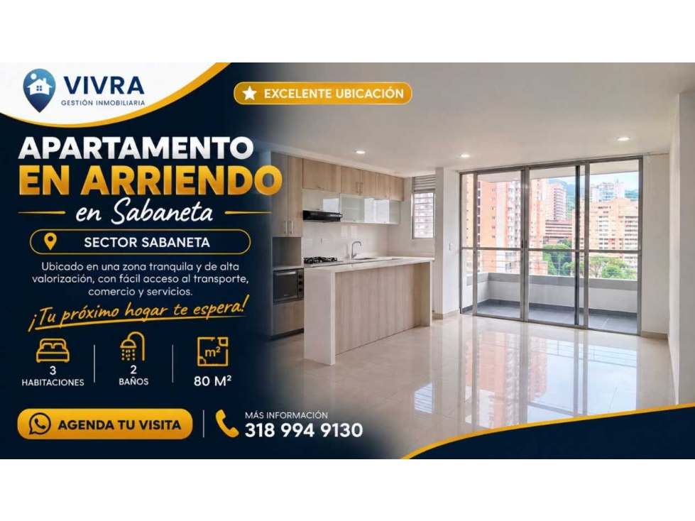 Apartamento en arriendo - 1
