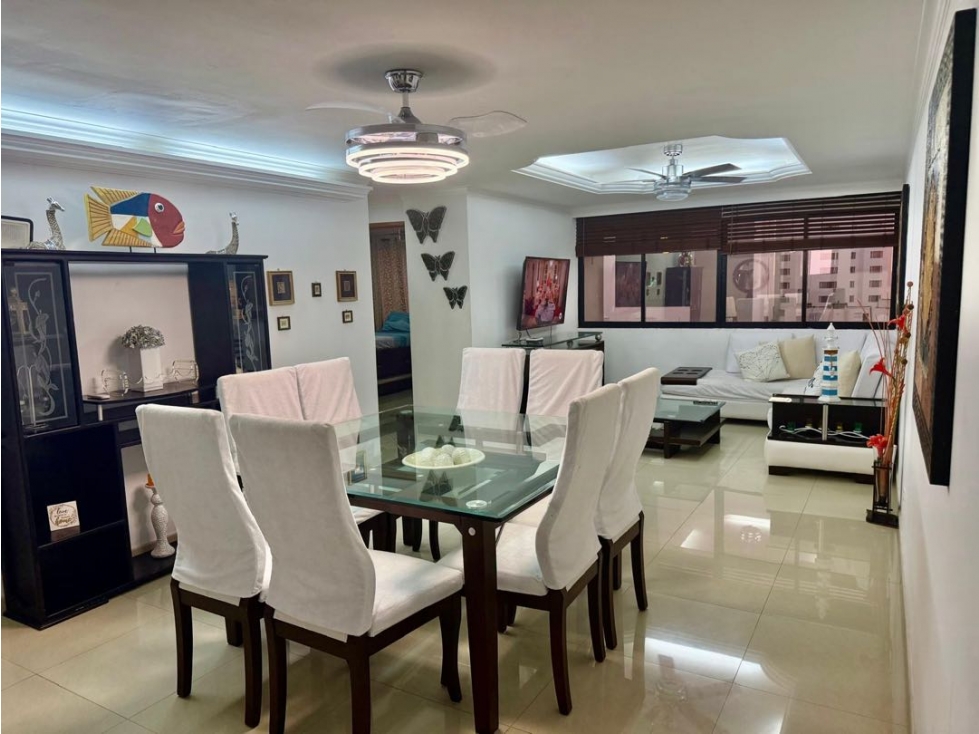 APARTAMENTO EN BOCAGRANDE AMOBLADO 3 ALCOBAS