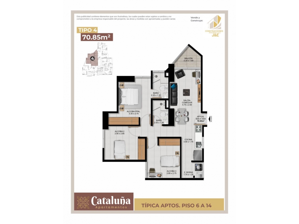 Apartamento en construcción en Sabaneta — foto 2