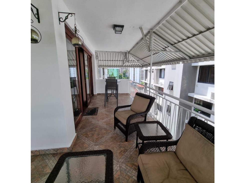 APARTAMENTO EN EL CANGREJO 3REC 2B CBE 245M2 AMOBLADO