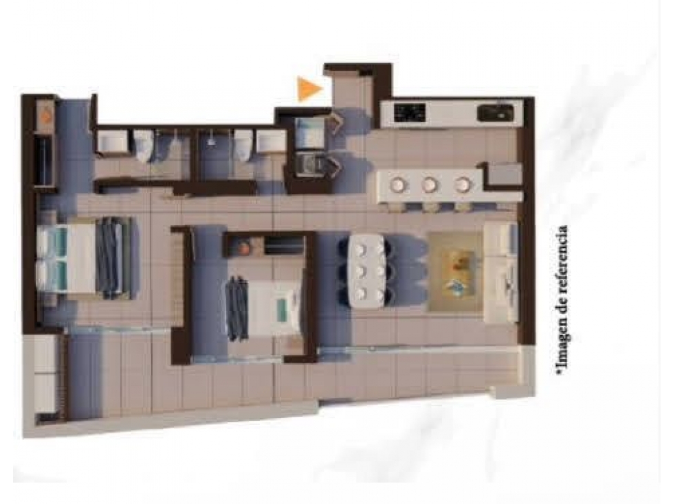 APARTAMENTO EN EXCLUSIVO SECTOR DE CABO TORTUGA -060 — foto 2