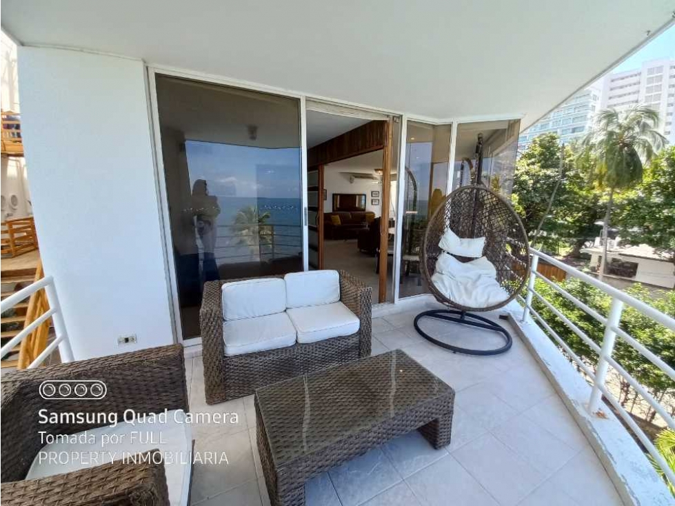 Apartamento en primera línea en Arriendo sector Playa Salguero — foto 2