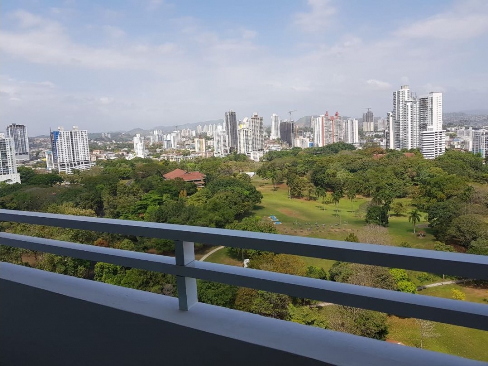 Apartamento en San Francisco Frente Parque Omar 3 Rec Vista $1,500