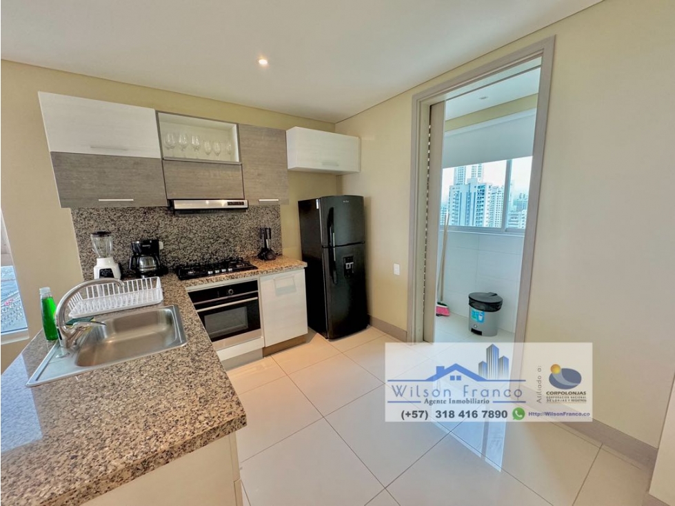 Apartamento EN VENTA, AMOBLADO, Palmetto, Bocagrande, Cartagena — foto 6