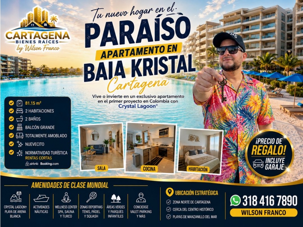 Apartamento En Venta, Baia Kristal, Cartagena