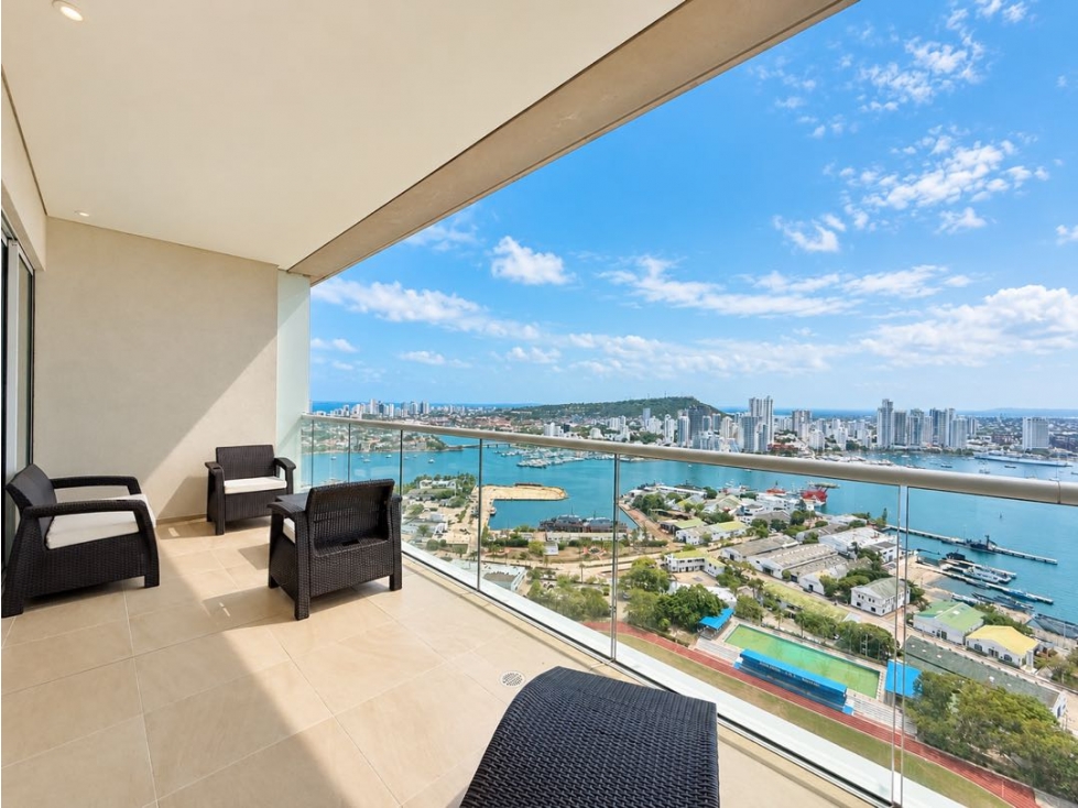 Apartamento en venta de 1 alcoba en H2 en bocagrande