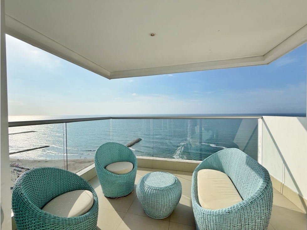 Apartamento en venta de 2 alcobas en palmetto beach en bocagrande