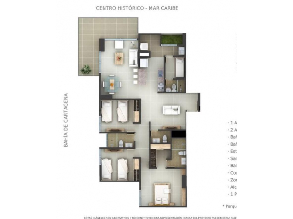 Apartamento en venta edificio Astorga en Manga. Vista a la bahía — foto 3