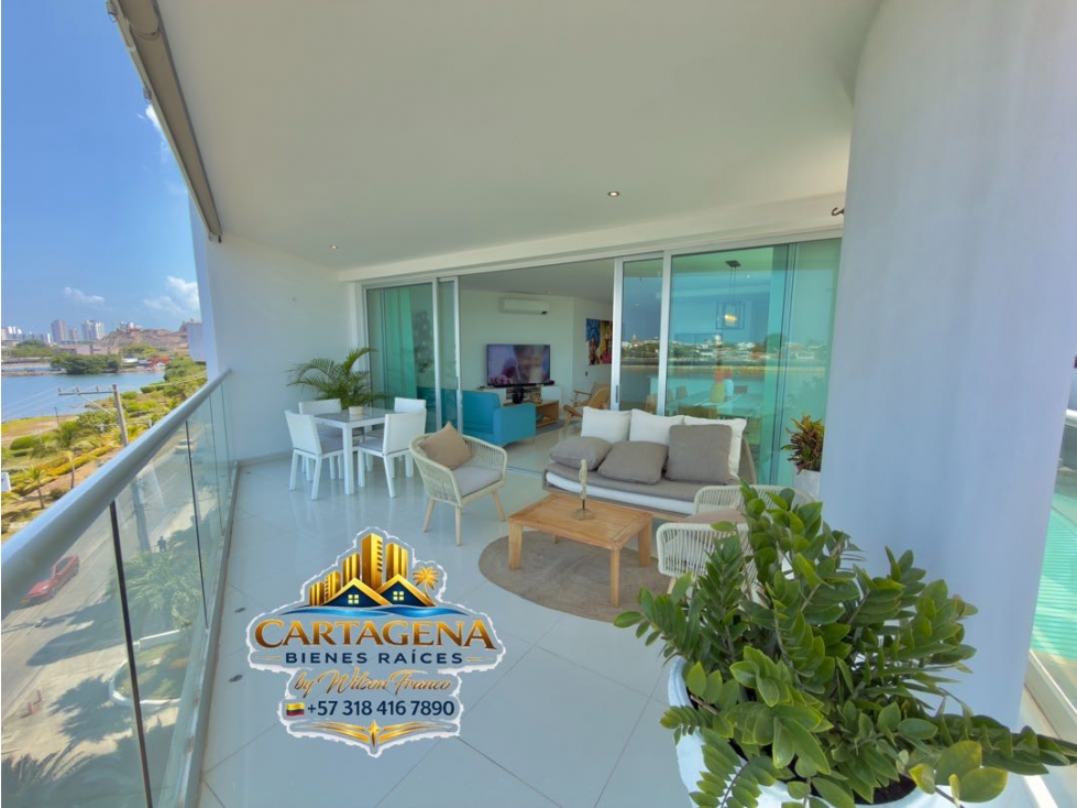 Apartamento En Venta, Edificio con Tremenda Vista, Manga, Cartagena — foto 4