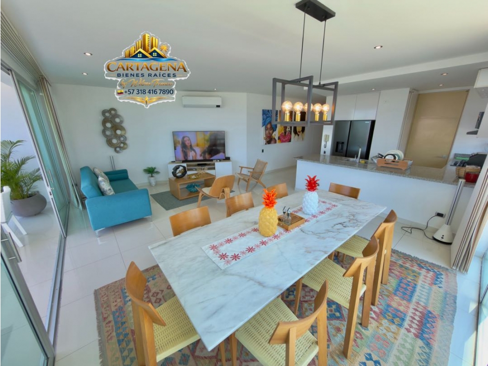 Apartamento En Venta, Edificio con Tremenda Vista, Manga, Cartagena — foto 6