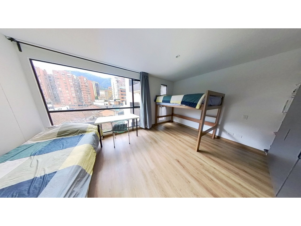 Apartamento en venta en Bogotá, Santa Fe, Edificio Teik 1 alcobas
