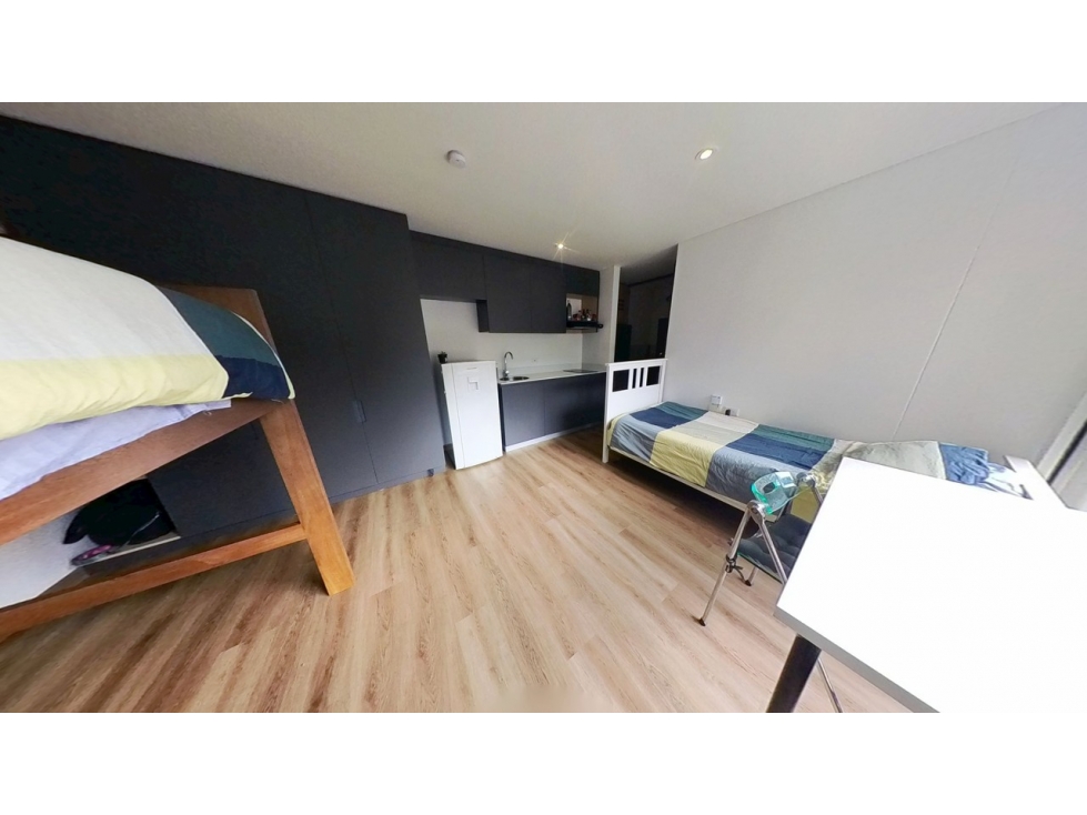 Apartamento en venta en Bogotá, Santa Fe, Edificio Teik 1 alcobas — foto 2
