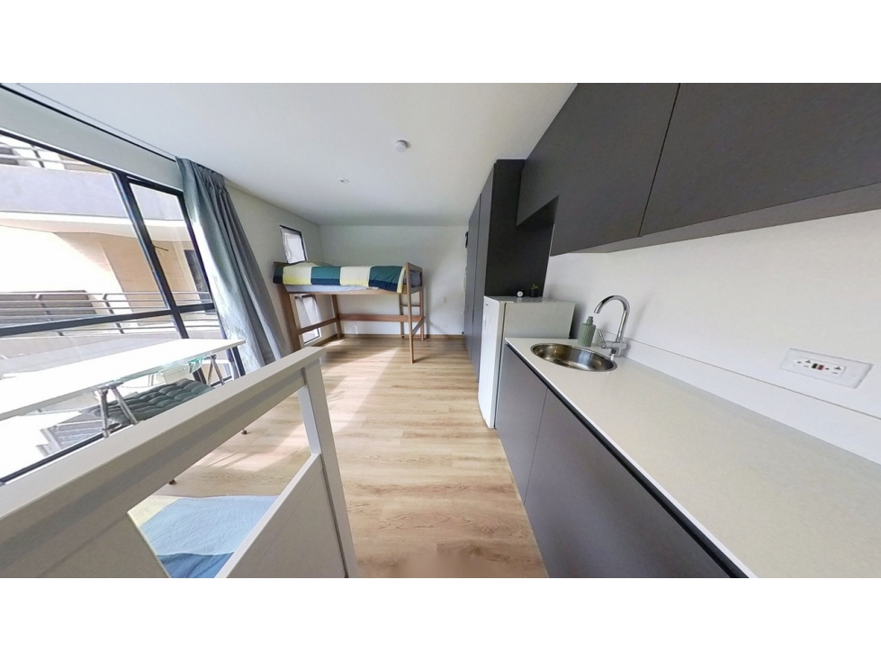 Apartamento en venta en Bogotá, Santa Fe, Edificio Teik 1 alcobas — foto 4