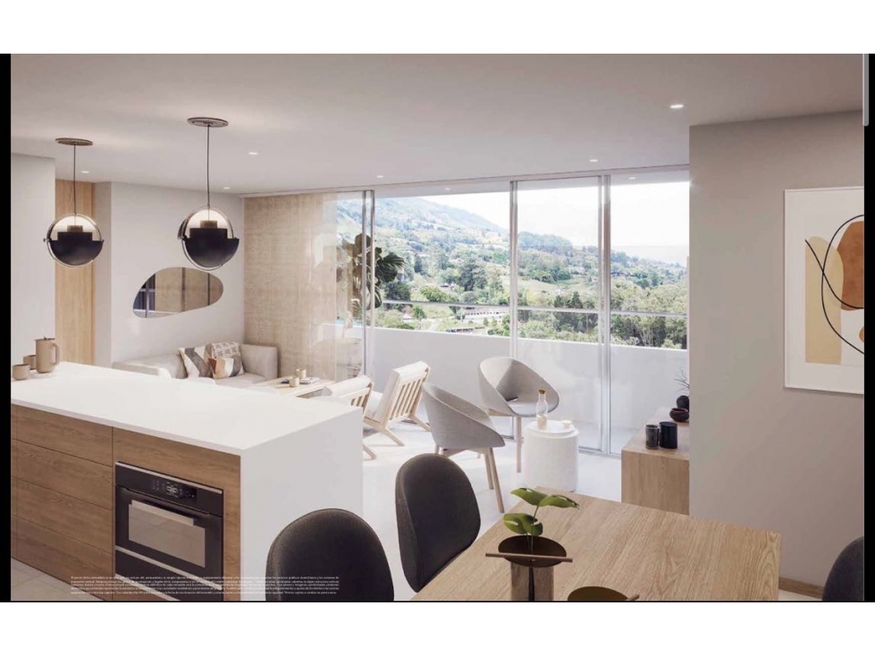 Apartamento en venta La Estrella sector Comfama en obra gris con vista