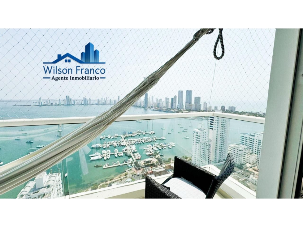 Apartamento en Venta, Vista A La Bahía, Barrio Manga, Cartagena